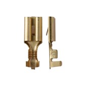 Nicht isolierter, weiblicher Flachsteckerkontakt